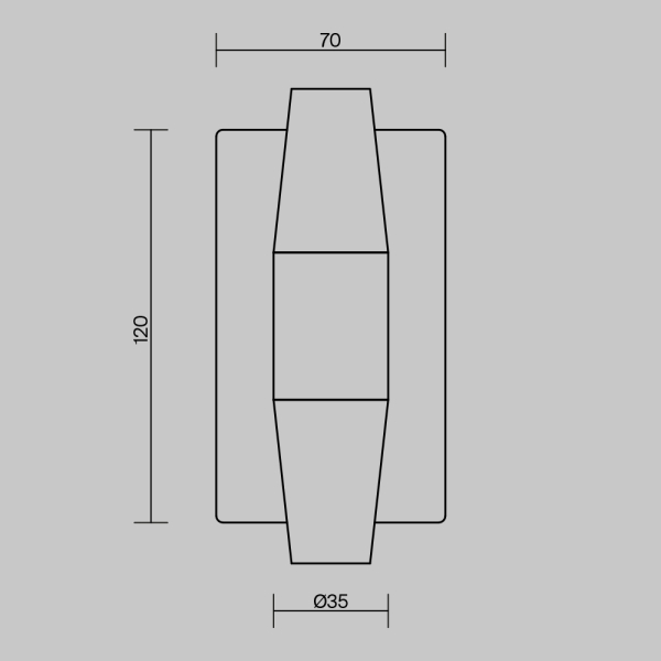 Настенный светильник (бра) Maytoni MOD401WL-L6BS3K