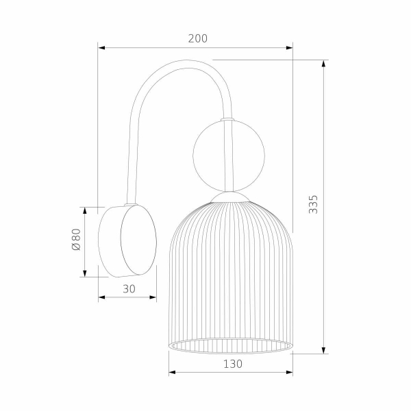 Бра TK Lighting 11140 Sophia Cognac a071828
