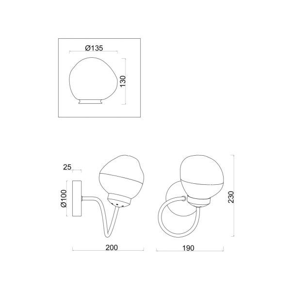 Бра Freya FR8017WL-01MG