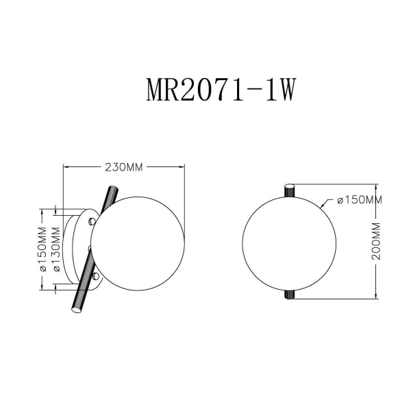 Бра MyFar Francis MR2071-1W Бра MyFar Francis MR2071-1W