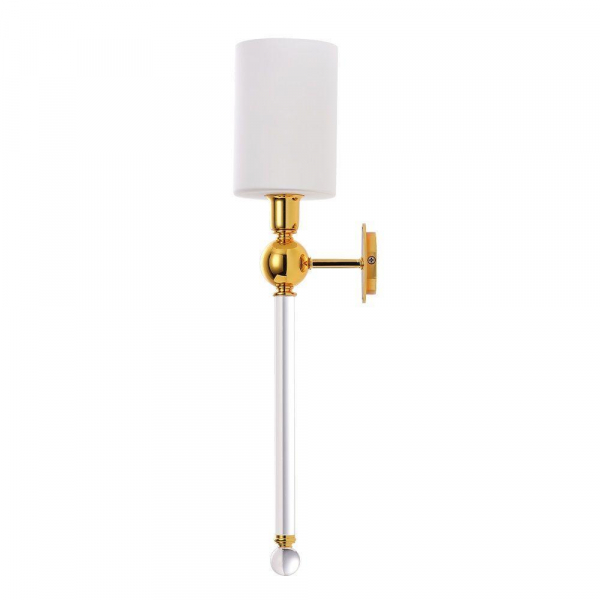 Бра Crystal Lux Mirabella AP1 Gold/White Бра Crystal Lux Mirabella AP1 Gold/White