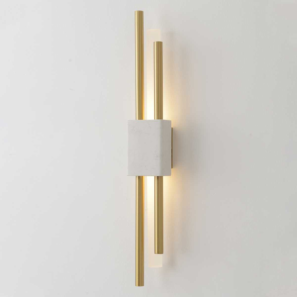 Бра Crystal Lux CARTA AP6W LED WHITE/BRASS