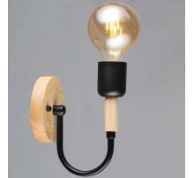 Бра Reluce 99960-0.2-01 BK+WOOD