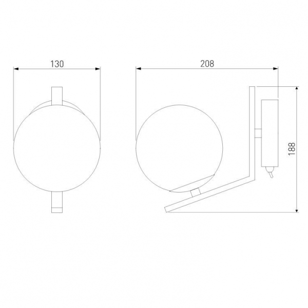 Бра Eurosvet Shape 70131/1 хром Бра Eurosvet Shape 70131/1 хром