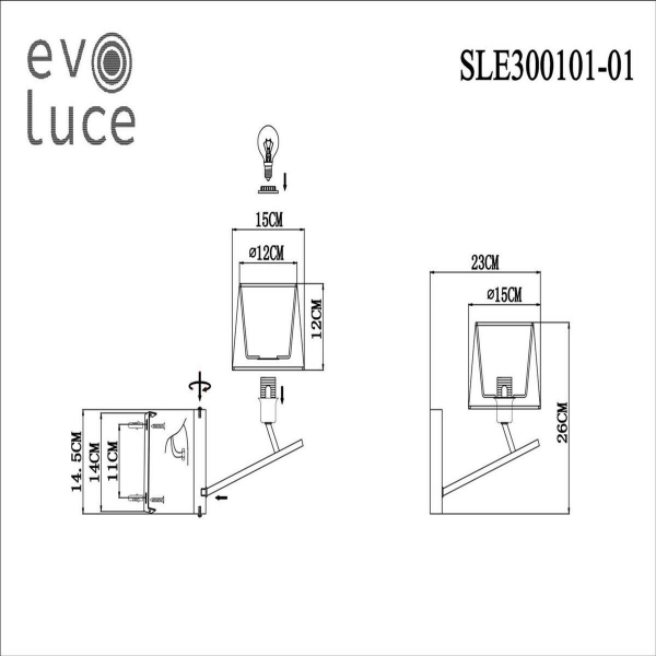 Бра Evoluce Denice SLE300101-01 Бра Evoluce Denice SLE300101-01