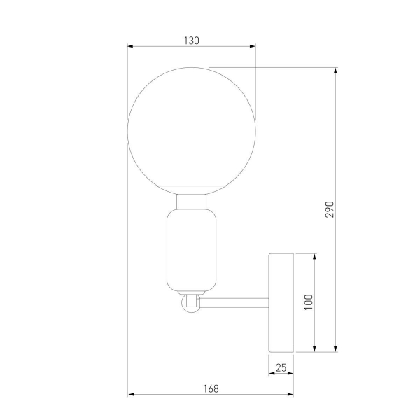 Бра Eurosvet Bubble 50251/1 черный жемчуг Бра Eurosvet Bubble 50251/1 черный жемчуг