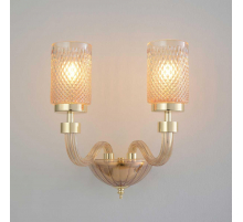 Бра Crystal Lux SILVESTRO AP2 AMBER