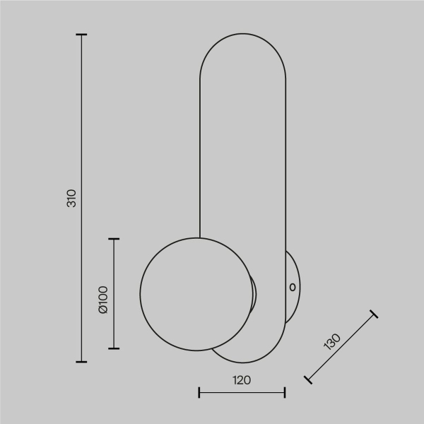 Бра Maytoni Bao MOD419WL-01G