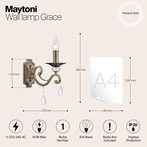 Бра Maytoni Grace RC247-WL-01-R