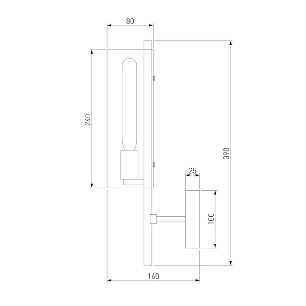 Бра Eurosvet Trompeta 70144/1 хром Бра Eurosvet Trompeta 70144/1 хром