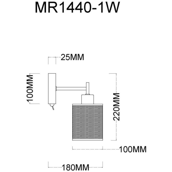 Бра MyFar Solo MR1440-1W Бра MyFar Solo MR1440-1W