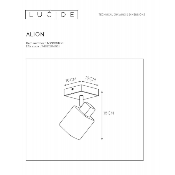 Спот Lucide Alion 17999/01/30 Спот Lucide Alion 17999/01/30