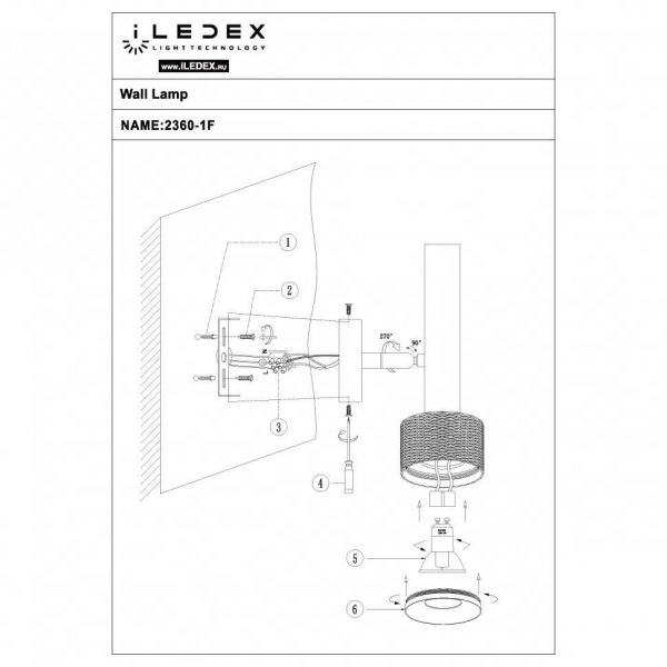 Спот iLedex Delta 2360-1 BK+BR Спот iLedex Delta 2360-1 BK+BR