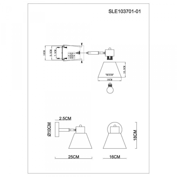 Спот Evoluce Buve SLE103701-01 Спот Evoluce Buve SLE103701-01