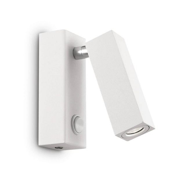 Светодиодный спот Ideal Lux Page Ap Square Bianco 142258 Светодиодный спот Ideal Lux Page Ap Square Bianco 142258