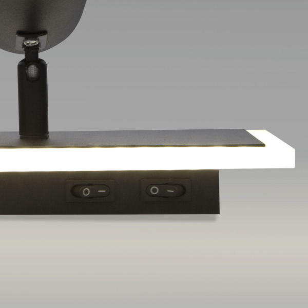 Светодиодный спот Eurosvet Binar 20127/1 Led черный Светодиодный спот Eurosvet Binar 20127/1 Led черный