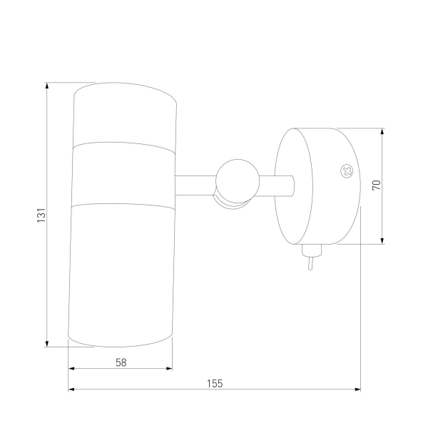 Спот Eurosvet Viero 20096/1 белый/ хром