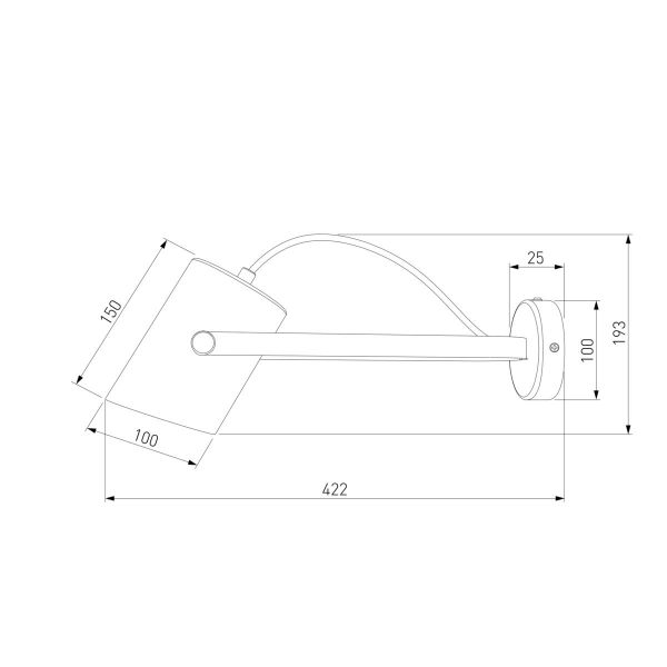 Спот Eurosvet Italio 20092/1 черный/античная бронза