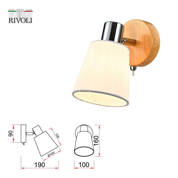 Спот Rivoli Lachrimae 7063-701 Б0055005 Спот Rivoli Lachrimae 7063-701 Б0055005