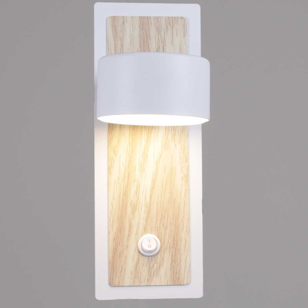 Настенный светильник Reluce 12540-0.2-01 WH+WOOD