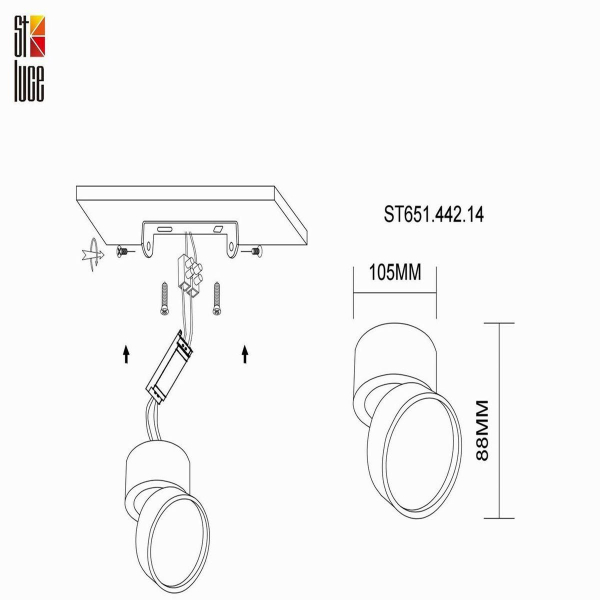 Светодиодный спот ST Luce ST651.442.14 Светодиодный спот ST Luce ST651.442.14