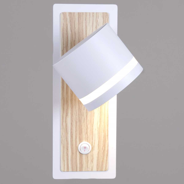 Настенный светильник Reluce 22540-0.2-01 WH+WOOD