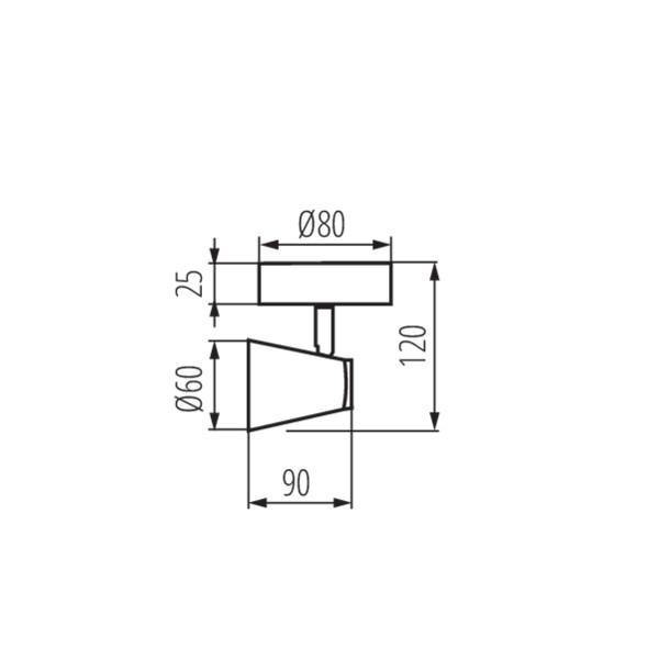 Спот Kanlux ENALI EL-1O W 28760 Спот Kanlux ENALI EL-1O W 28760