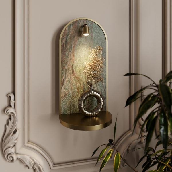 Настенный светодиодный светильник-полка Odeon Light Giardino Hightech 7175/3WL Настенный светодиодный светильник-полка Odeon Light Giardino Hightech 7175/3WL