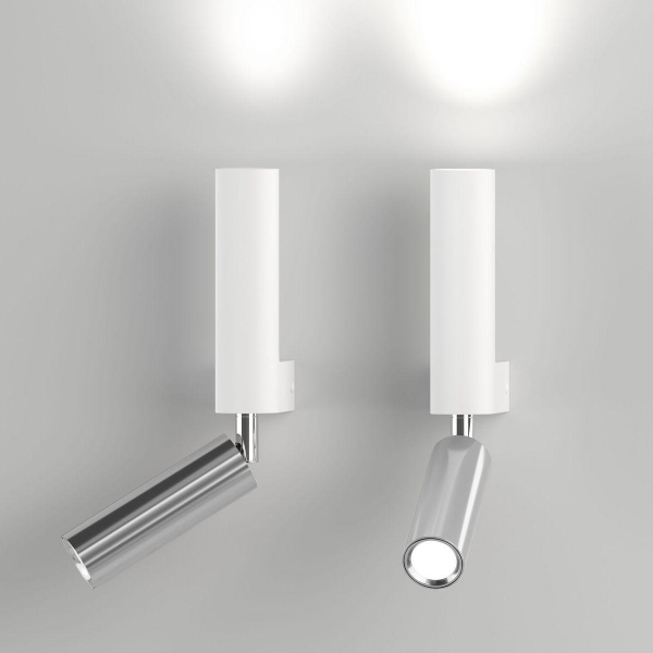 Светодиодный спот Eurosvet Pitch 40020/1 Led белый/хром Светодиодный спот Eurosvet Pitch 40020/1 Led белый/хром