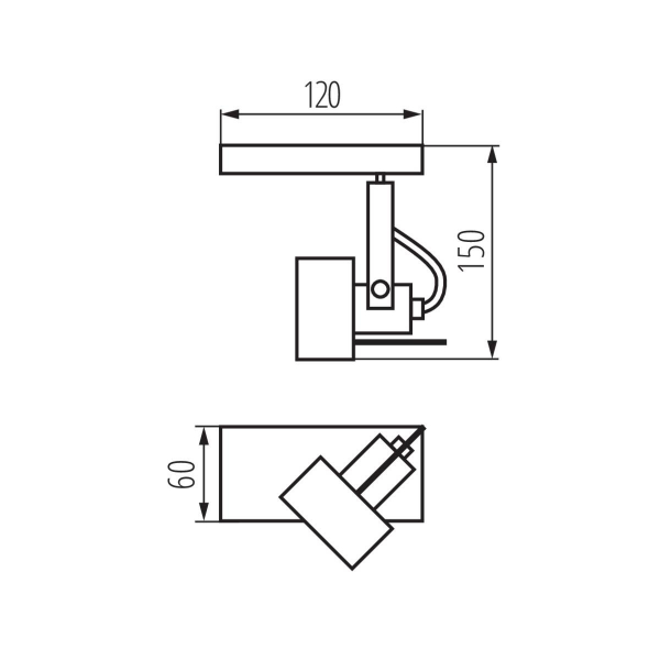 Спот Kanlux SONDA II EL-1O W 34921 Спот Kanlux SONDA II EL-1O W 34921