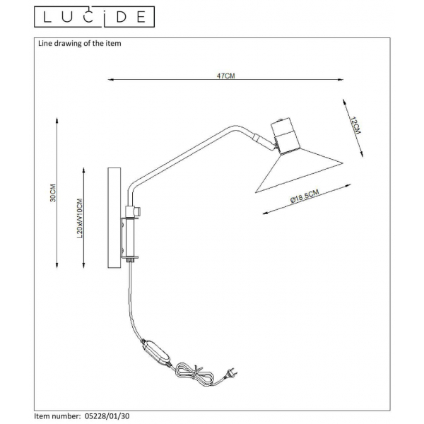 Спот Lucide Pepijn 05228/01/30 Спот Lucide Pepijn 05228/01/30