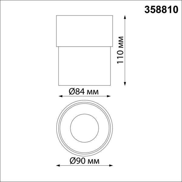 Светодиодный спот Novotech Over Gesso 358810 Светодиодный спот Novotech Over Gesso 358810