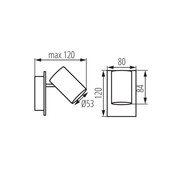 Спот Kanlux EVALO EL-1I B-SR 35691