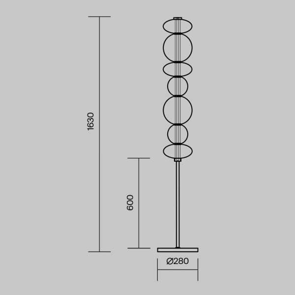 Торшер Maytoni MOD307FL-L40BS3K Торшер Maytoni MOD307FL-L40BS3K