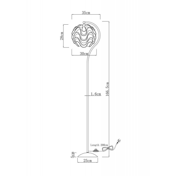 Торшер Moderli Flake V11010-F Торшер Moderli Flake V11010-F