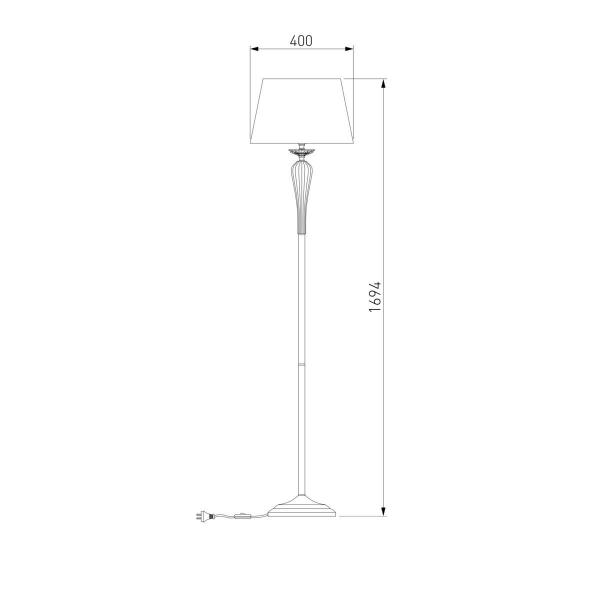 Торшер Bogates Olenna 01105/1 белый Торшер Bogates Olenna 01105/1 белый