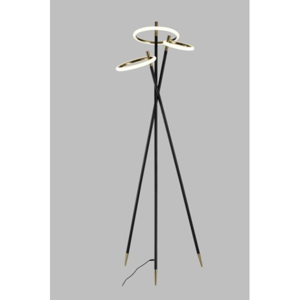 Торшер Alfa Light F3924-60 black+gol d 44W 60*H170