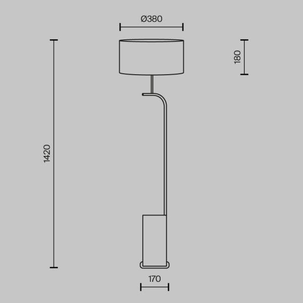Торшер Maytoni Modern Glamping MOD437FL-03B