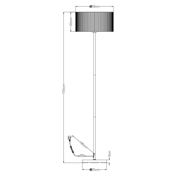 Торшер Arte Lamp Mallorca A1021PN-1SS Торшер Arte Lamp Mallorca A1021PN-1SS