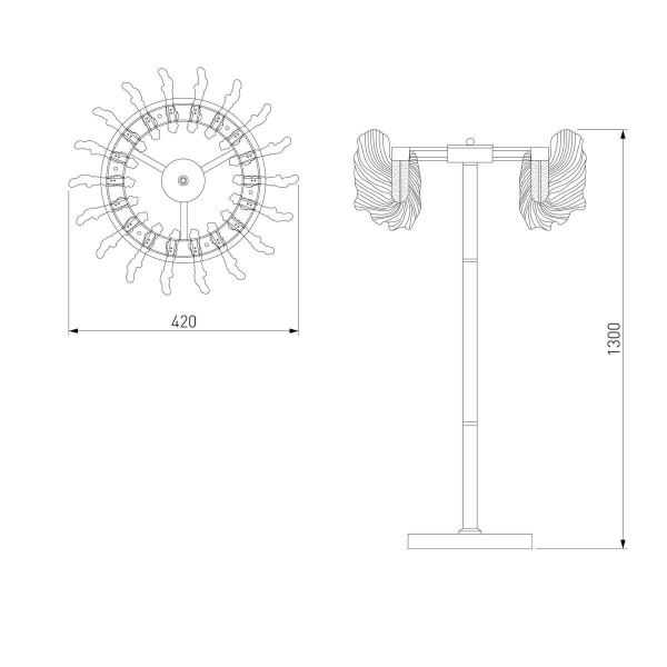 Торшер Bogates Farfalla 80510/1 Торшер Bogates Farfalla 80510/1