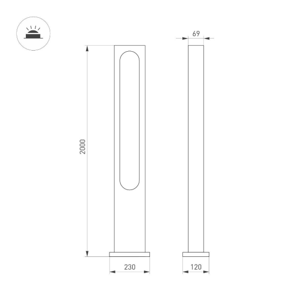 Торшер Arlight LGD-MUSE-BOLL-H2000-18W Warm3000 037522 Торшер Arlight LGD-MUSE-BOLL-H2000-18W Warm3000 037522