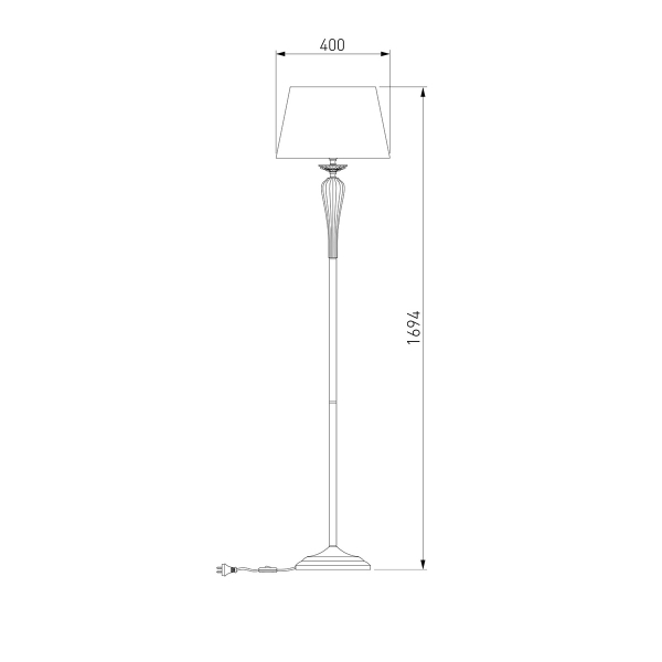 Торшер Bogates Olenna 01105/1 белый Торшер Bogates Olenna 01105/1 белый