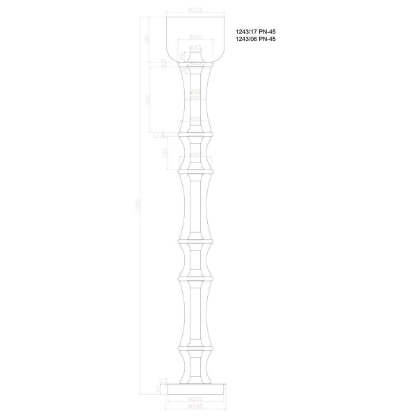 Торшер Divinare Volturn 1243/17 PN-45 Торшер Divinare Volturn 1243/17 PN-45
