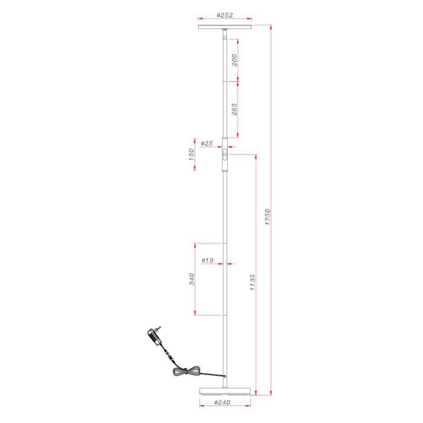Торшер Arte Lamp Sceptrum A1822PN-1BK Торшер Arte Lamp Sceptrum A1822PN-1BK