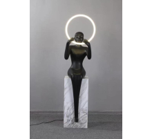 Торшер Alfa Light F2724-02 330*330*1550 BLACK