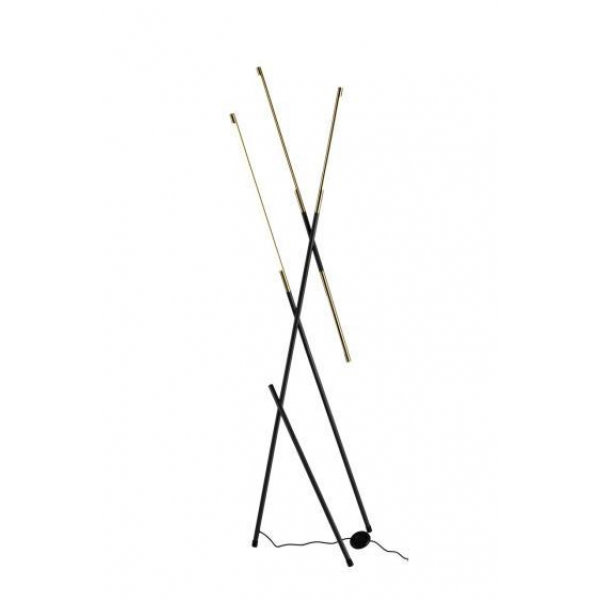 Торшер Alfa Light F3924-39 black+gol d 28W 50*45*16 5