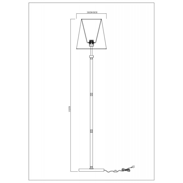 Торшер Arte Lamp Kensington A4098PN-1CC Торшер Arte Lamp Kensington A4098PN-1CC