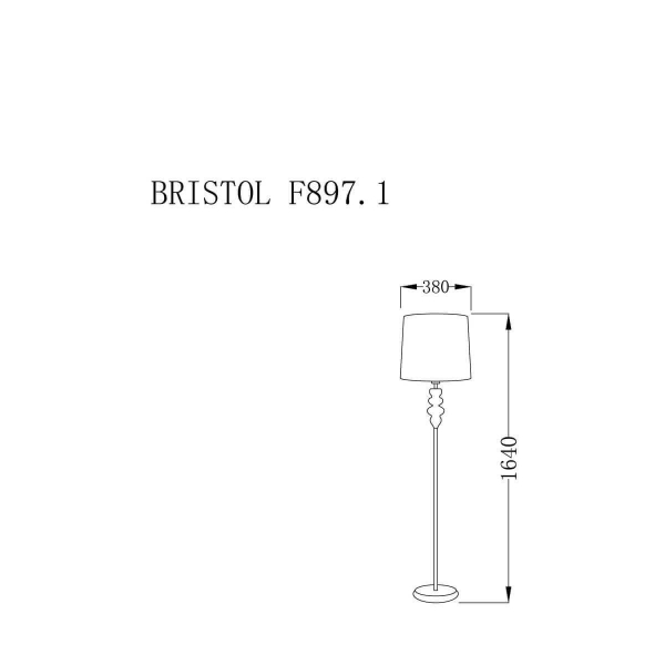 Торшер Lucia Tucci Bristol F897.1 Торшер Lucia Tucci Bristol F897.1