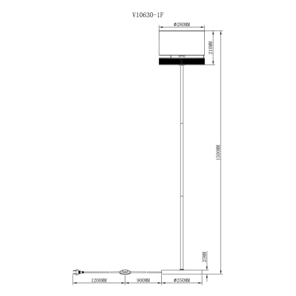 Торшер Moderli Gela V10630-1F Торшер Moderli Gela V10630-1F