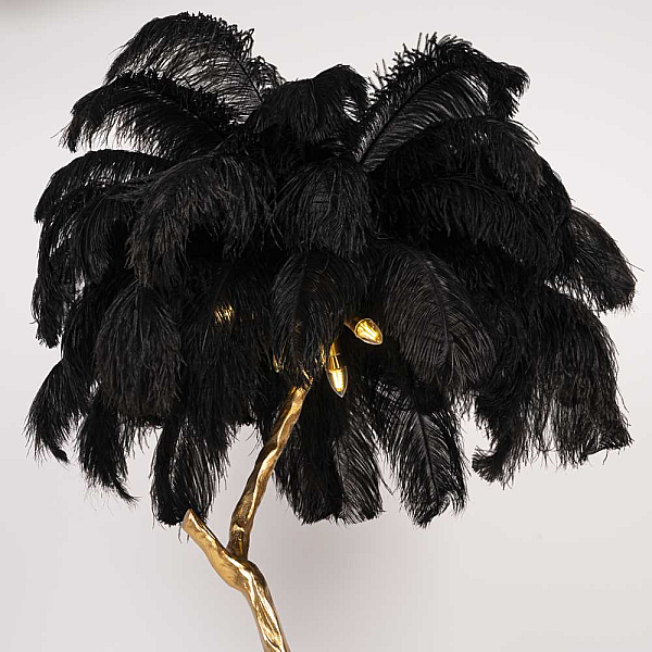 Торшер Imperium Loft Страусиные Перья Feather Lamp A Modern Grand Tour Черный 189584-22